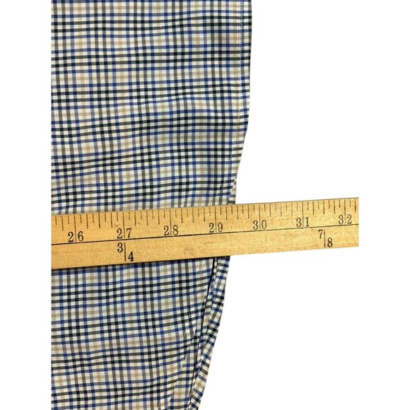 HUGO BOSS Modern Essentials Button Down Shirt Men's XL Reg Fit Blue White Check - Picture 10 of 11